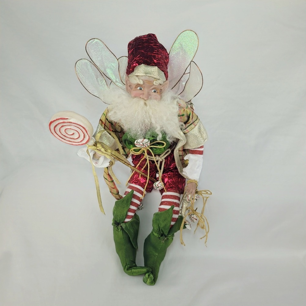 Mark Roberts Peppermint Candy Fairy Christmas Collectible Elf Figure 17"